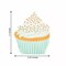 20 White Orange 11x9 in Cupcake Paper Cocktail Napkins Party Events Decorations